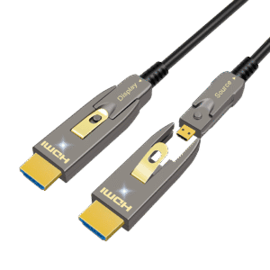 AOCFiberlink Detachable 8K HDMI2.1 AOC Active Optical Cable-LED indicator