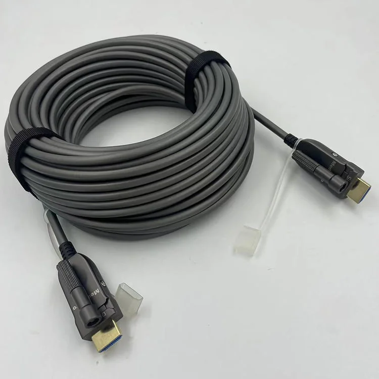 8K armored active hdmi 2.1 aoc fiber cable with screw locking