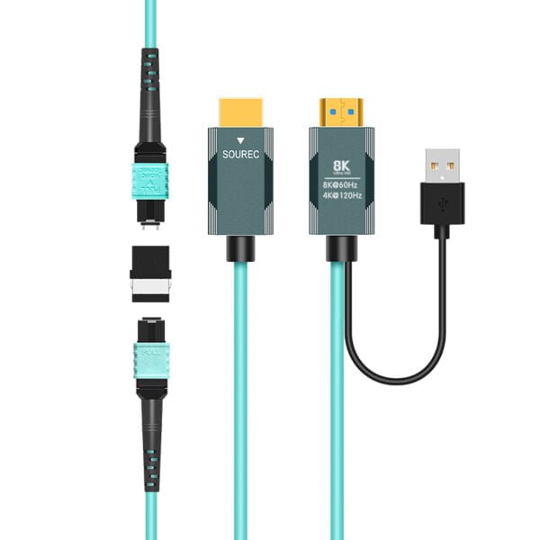 8K Fiber Optical HDMI 2.1-MPO Extender Kit