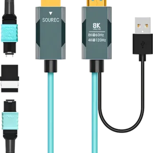 8K Pure Fiber Optic HDMI2.1 Extension Cable Kit 8K Pure Fiber Optic HDMI2.1 Extension Cable Kit