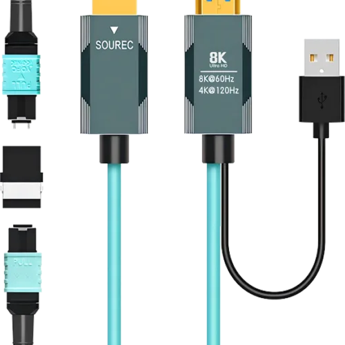 8K Pure Fiber Optic HDMI2.1 Extension Cable Kit