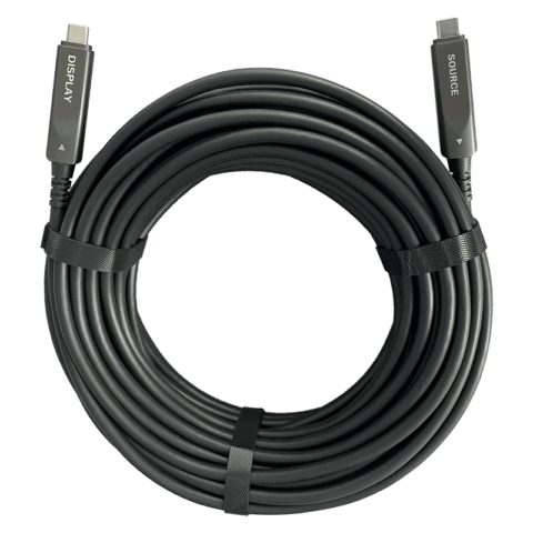 Fiber Optic USB C Cable-8K Video-10Gbps-100W PD-AOCFIBERLINK