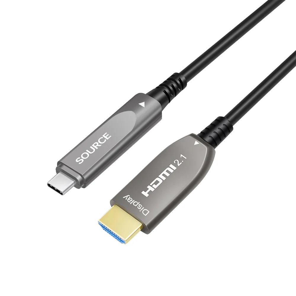Cable de fibra óptica activo USB-C a HDMI 4K de AOCFiberlink - 1000