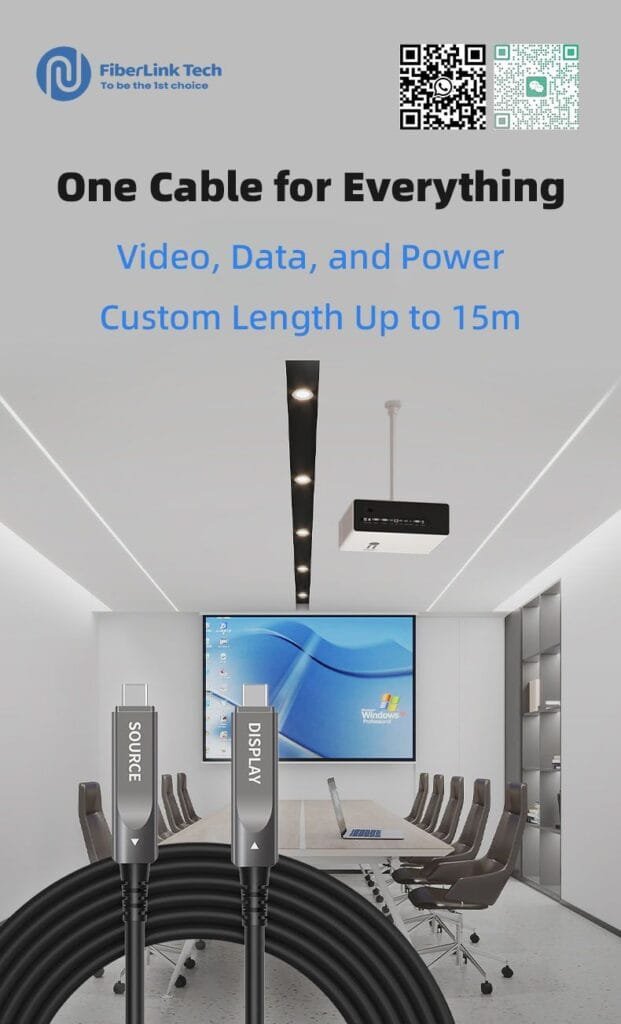 What is Fiber Optic USB C Active Optical Cable-AOCFiberlink