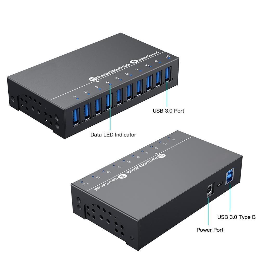 FBWT-U310 10 port USB3 Interface Connections