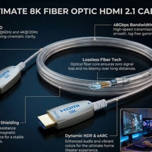 AOCFiberlink FHDC-2102 Ultra-slim 8K HDMI Active Optical Cable