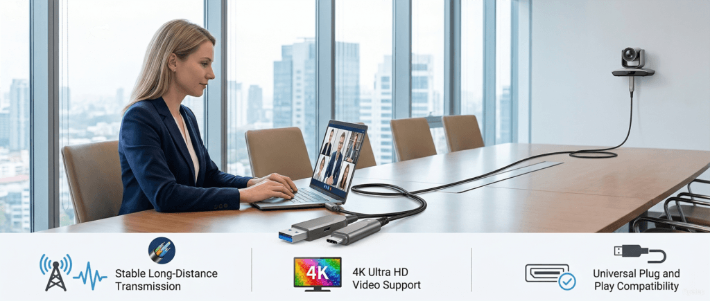 AOCFiberlink FUAC-3204 Hybrid USB3.2 Fiber Active Optical Cable application-1920