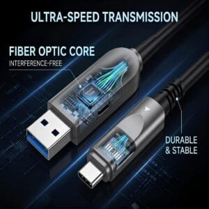 AOCFiberlink FUAC-3204 Hybrid USB3.2 Fiber Active Optical Cable structure-1200 AOCFiberlink FUAC-3204 Hybrid USB3.2 Fiber Active Optical Cable structure-1200
