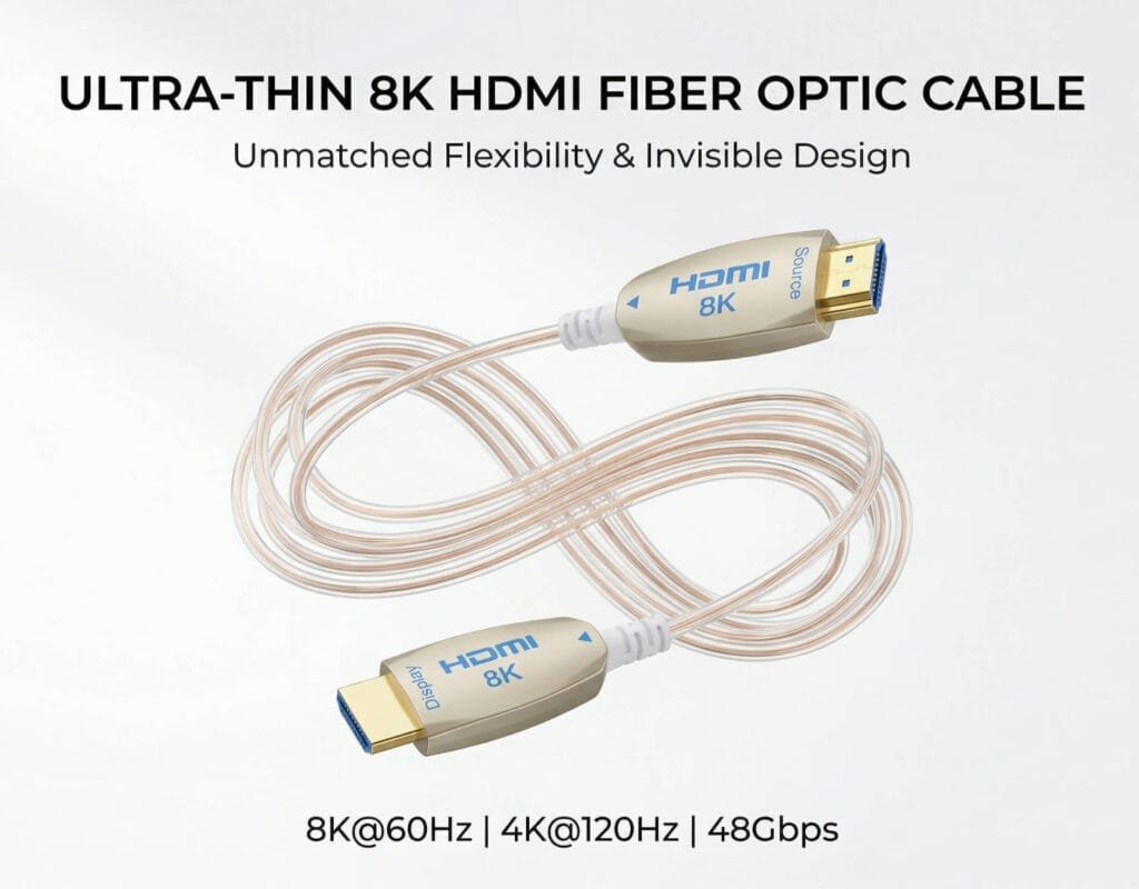 AOCFiberlink FHDC-2102 Ultra-thin 8K Fiber Optic HDMI AOC Cable-800