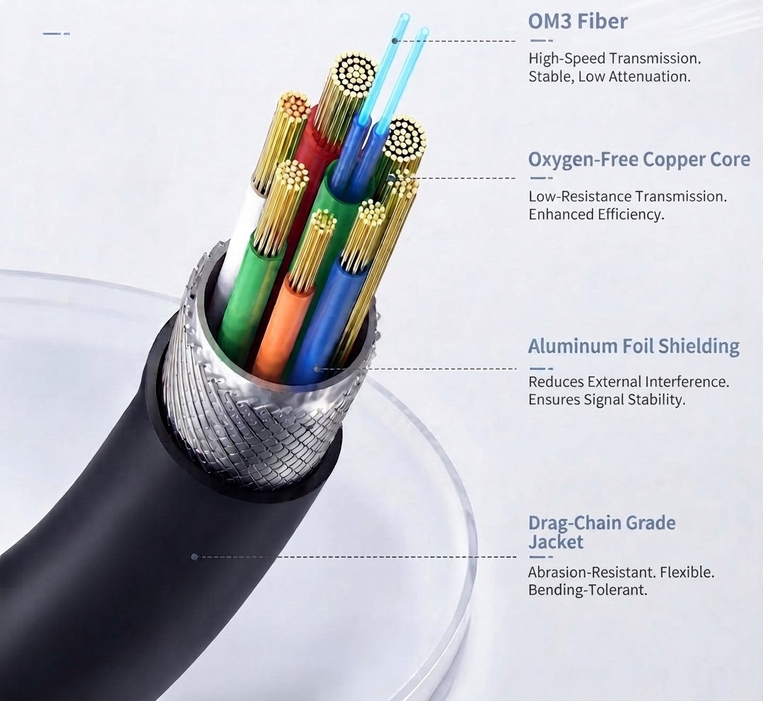 AOCFibelrink FUCC-325 Cisco - CAB-USBC-AC-9M Cable Structure AOCFibelrink FUCC-325 Cisco - CAB-USBC-AC-9M Cable Structure