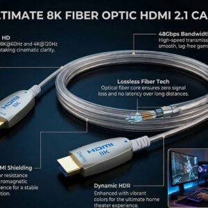 AOCFiberlink FHDC-2102 Câble optique actif HDMI 8K ultra-mince AOCFiberlink FHDC-2102 Câble optique actif HDMI 8K ultra-mince