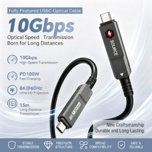 AOCFiberlink FUCC-3205 USB3.2 Gen2 Fully Featured USBC Optical Cable AOCFiberlink FUCC-3205 USB3.2 Gen2 Fully Featured USBC Optical Cable